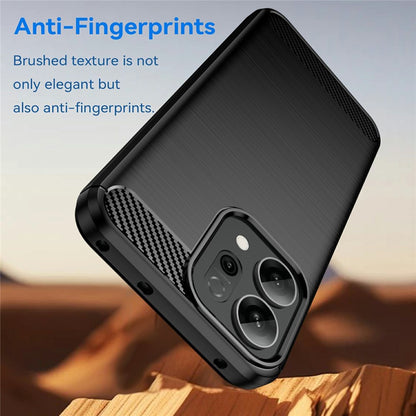 Capa para Oppo Reno14 F, Techsuit, Carbono, Preta