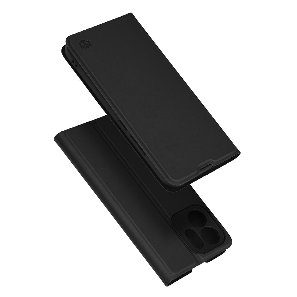 Case for Oppo Reno14 FS 5G / Reno14 F, Techsuit, Magskin Book, Black