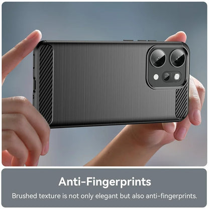 Capa para Oppo Reno14 Pro, Techsuit, Carbono, Preta