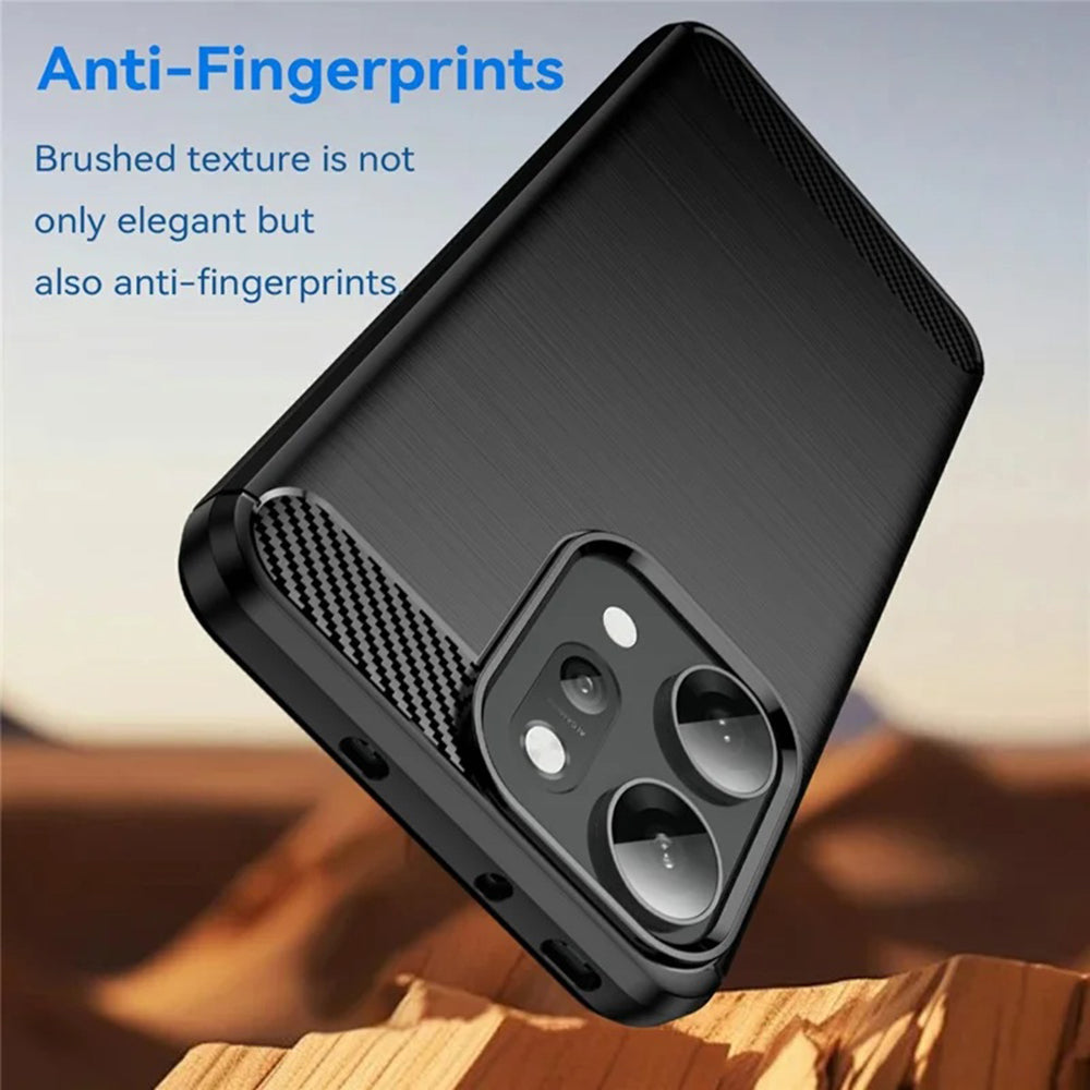 Capa para Oppo Reno14 Pro, Techsuit, Carbono, Preta