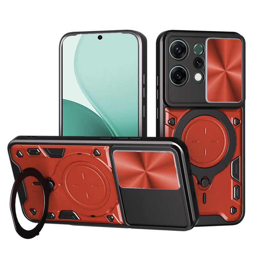 Capa para Oppo Reno14, Techsuit, CamGuard Pro, Vermelha