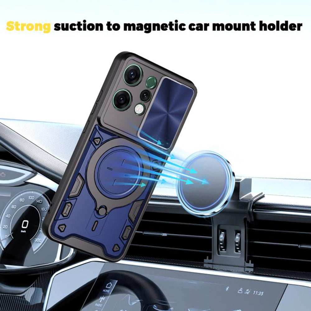 Capa para Oppo Reno14, Techsuit, CamGuard Pro, Vermelha