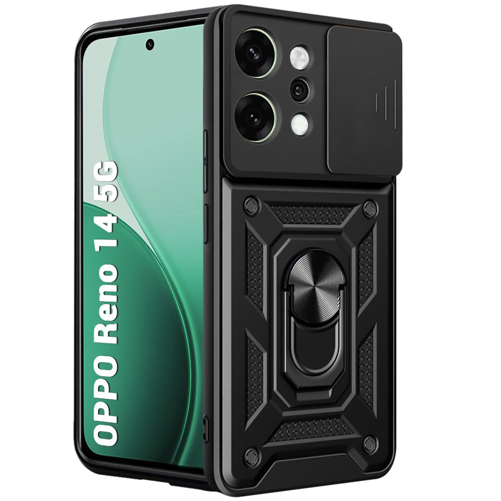 Capa para Oppo Reno14, Techsuit, CamShield, Preta