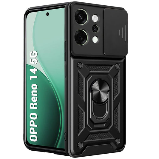 Capa para Oppo Reno14, Techsuit, CamShield, Preta