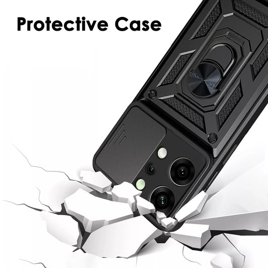 Capa para Oppo Reno14, Techsuit, CamShield, Preta