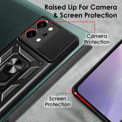 Capa para Oppo Reno14, Techsuit, CamShield, Preta