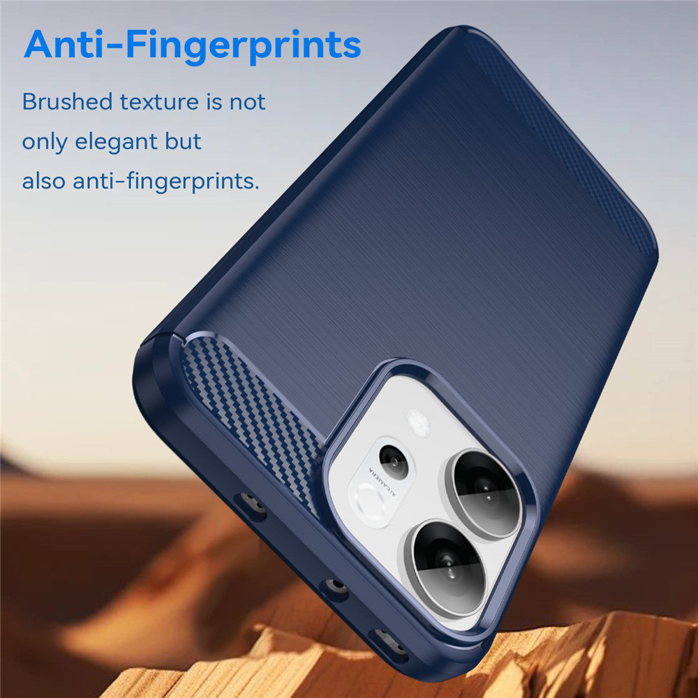 Capa para Oppo Reno14, Techsuit, Carbono, Azul