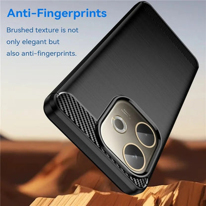 Capa para Oppo Reno14, Techsuit, Carbono, Preta