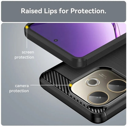 Capa para Oppo Reno14, Techsuit, Carbono, Preta