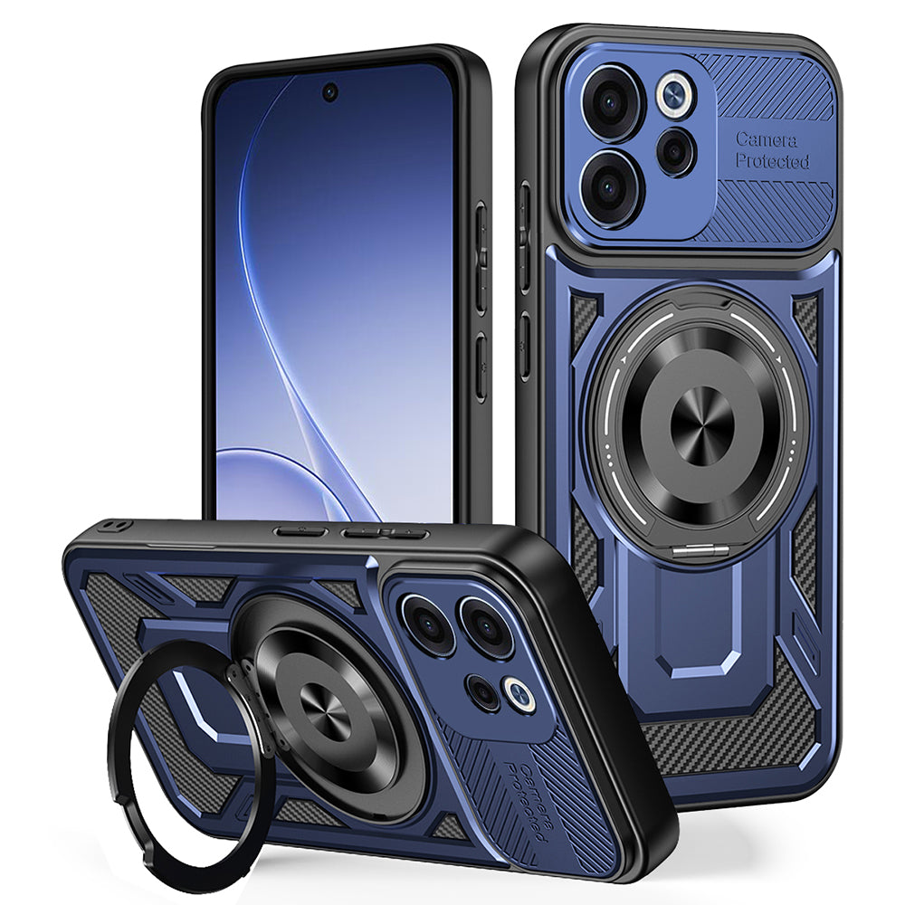 Capa para Oppo Reno15 FS / Reno15 F, Techsuit, RuggedCam, Azul