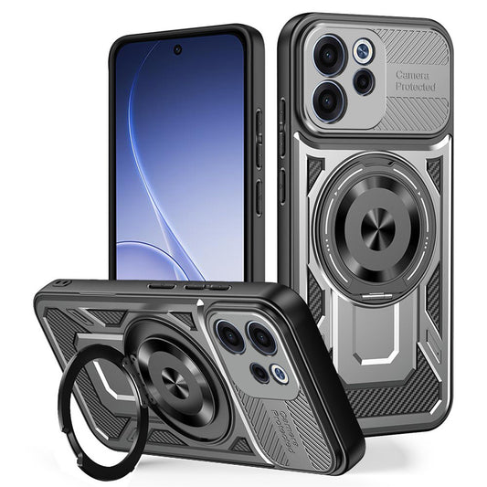 Capa para Oppo Reno15 FS / Reno15 F, Techsuit, RuggedCam, Cinzento
