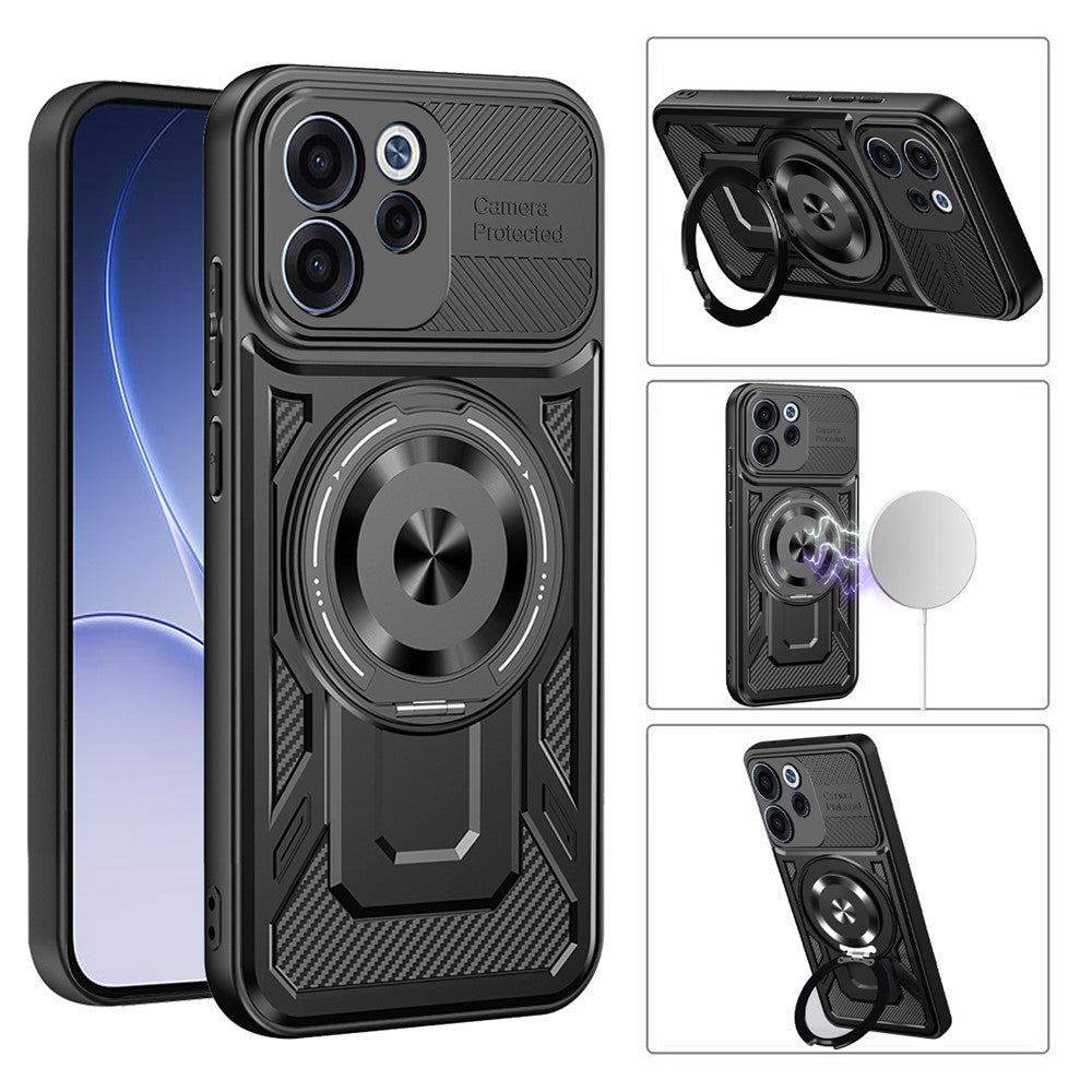 Capa para Oppo Reno15 FS / Reno15 F, Techsuit, RuggedCam, Roxa