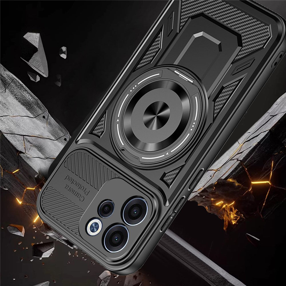 Capa para Oppo Reno15 FS / Reno15 F, Techsuit, RuggedCam, Roxa