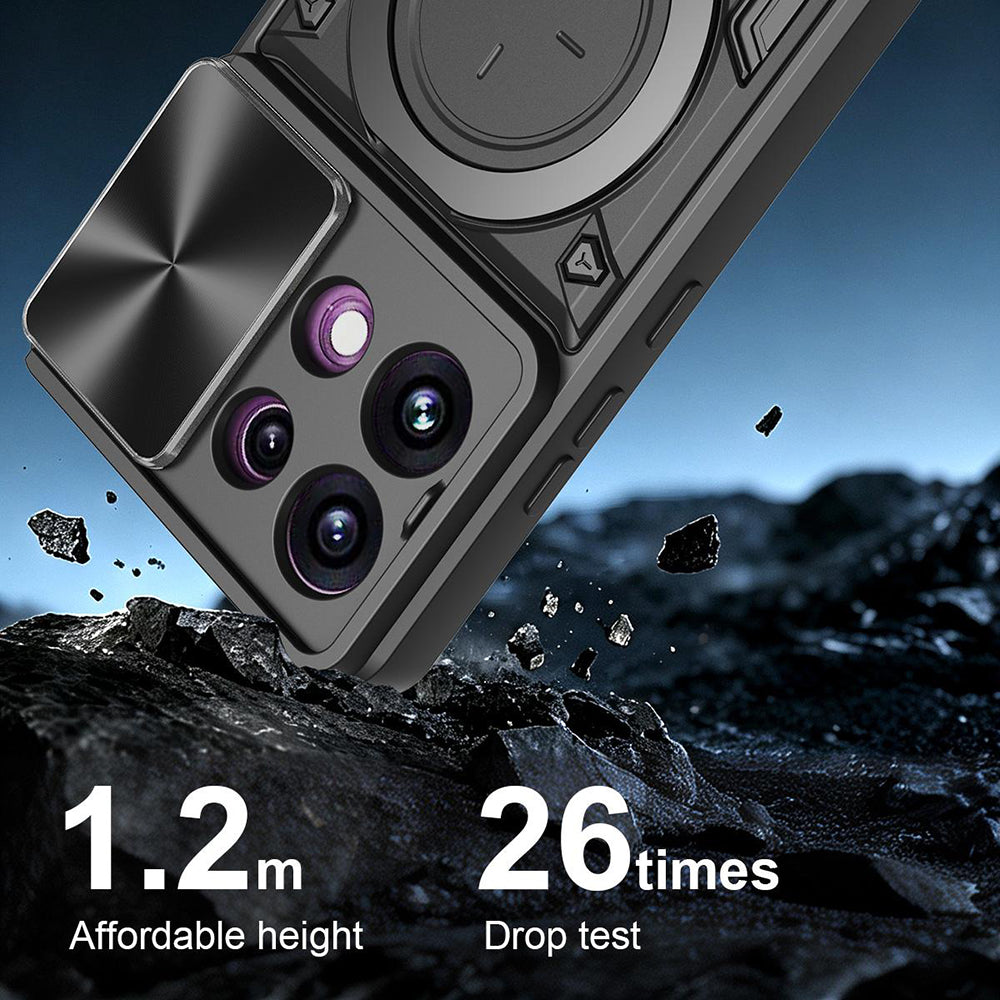 Capa para Oppo Reno16 F / Reno16 FS, Techsuit, CamGuard Pro, Vermelha