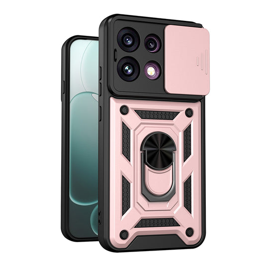 Capa para Oppo Reno16 F / Reno16 FS, Techsuit, CamShield, Rosa Dourado
