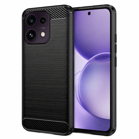 Capa para Oppo Reno16 F / Reno16 FS, Techsuit, Carbono, Preta