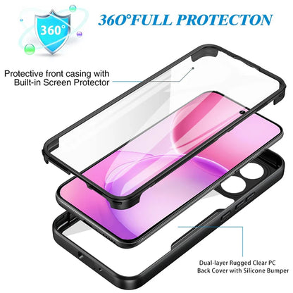 Capa para Oppo Reno16 F / Reno16 FS, Techsuit, ColorVerse 360, Preta