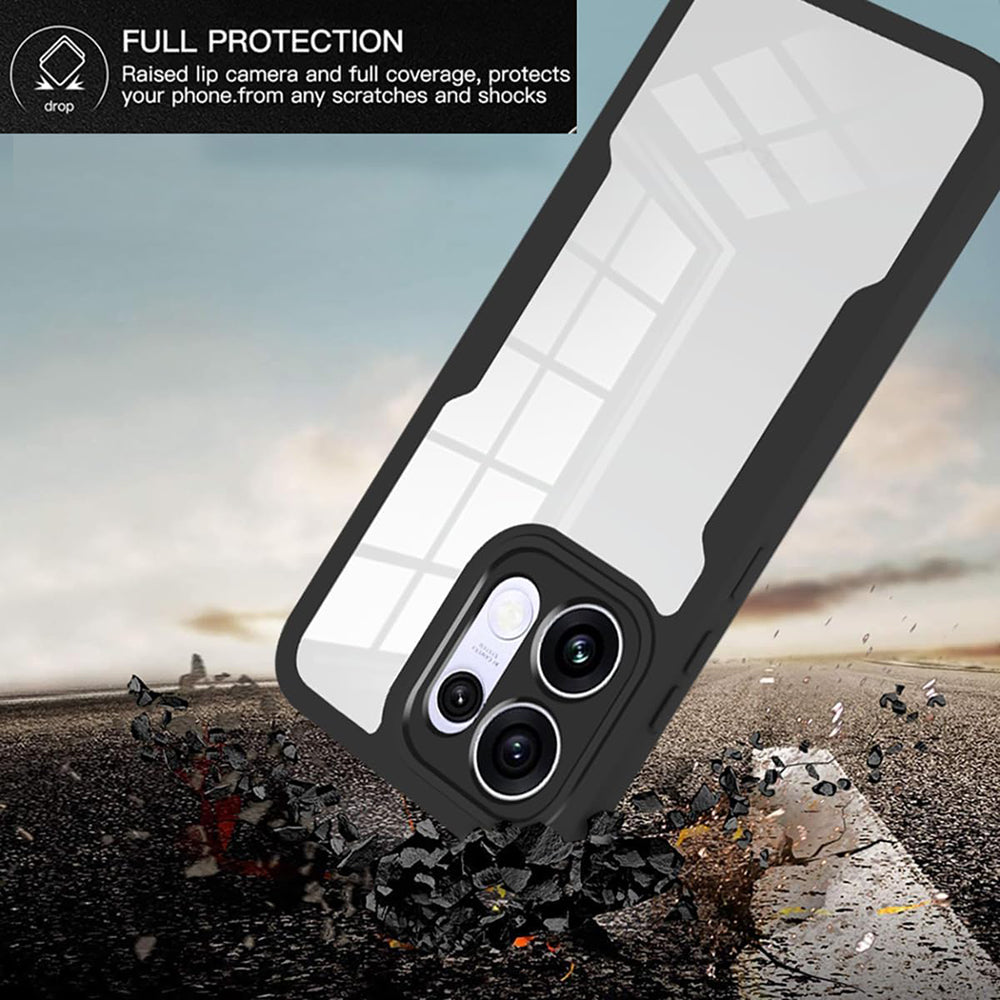 Capa para Oppo Reno16 F / Reno16 FS, Techsuit, ColorVerse 360, Preta