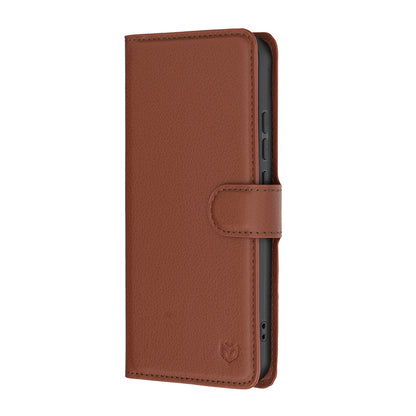 Capa para Oppo Reno16 F / Reno16 FS, Techsuit, Leather Folio, Castanha