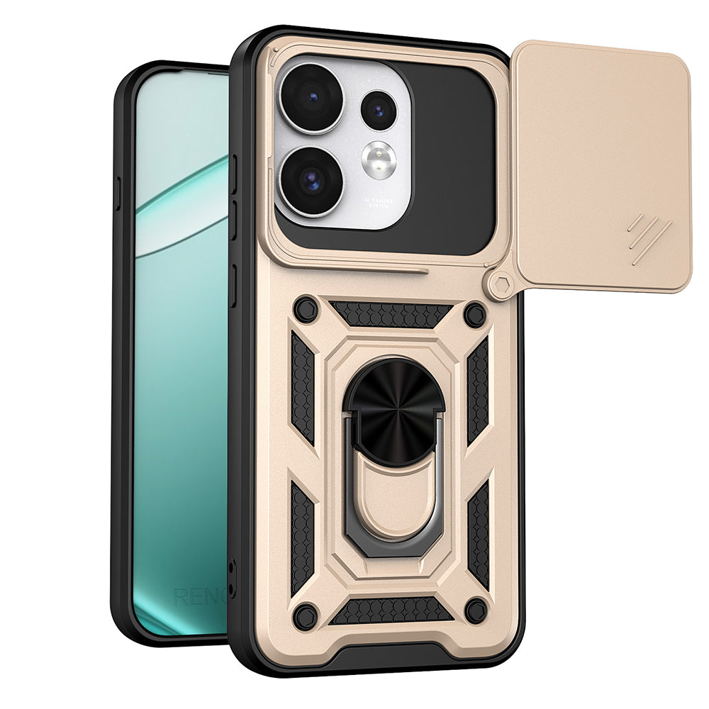 Capa para Oppo Reno16 / Reno16 Pro, Techsuit, CamShield, Dourada