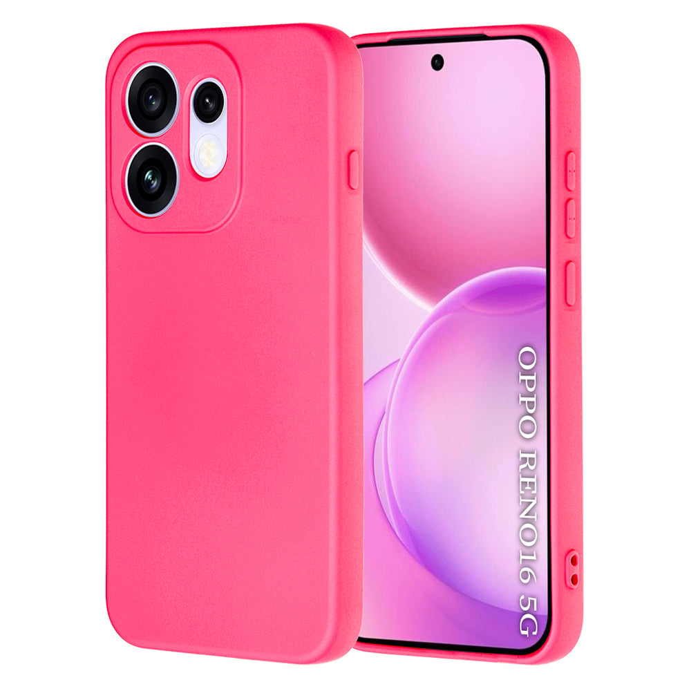 Capa para Oppo Reno16, Techsuit, SoftFlex, Rosa Escuro