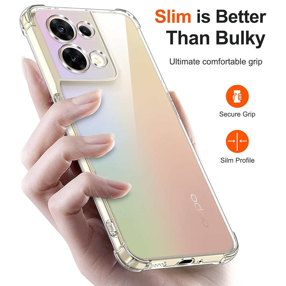 Capa para Oppo Reno8, Techsuit, Shockproof Clear, Transparente