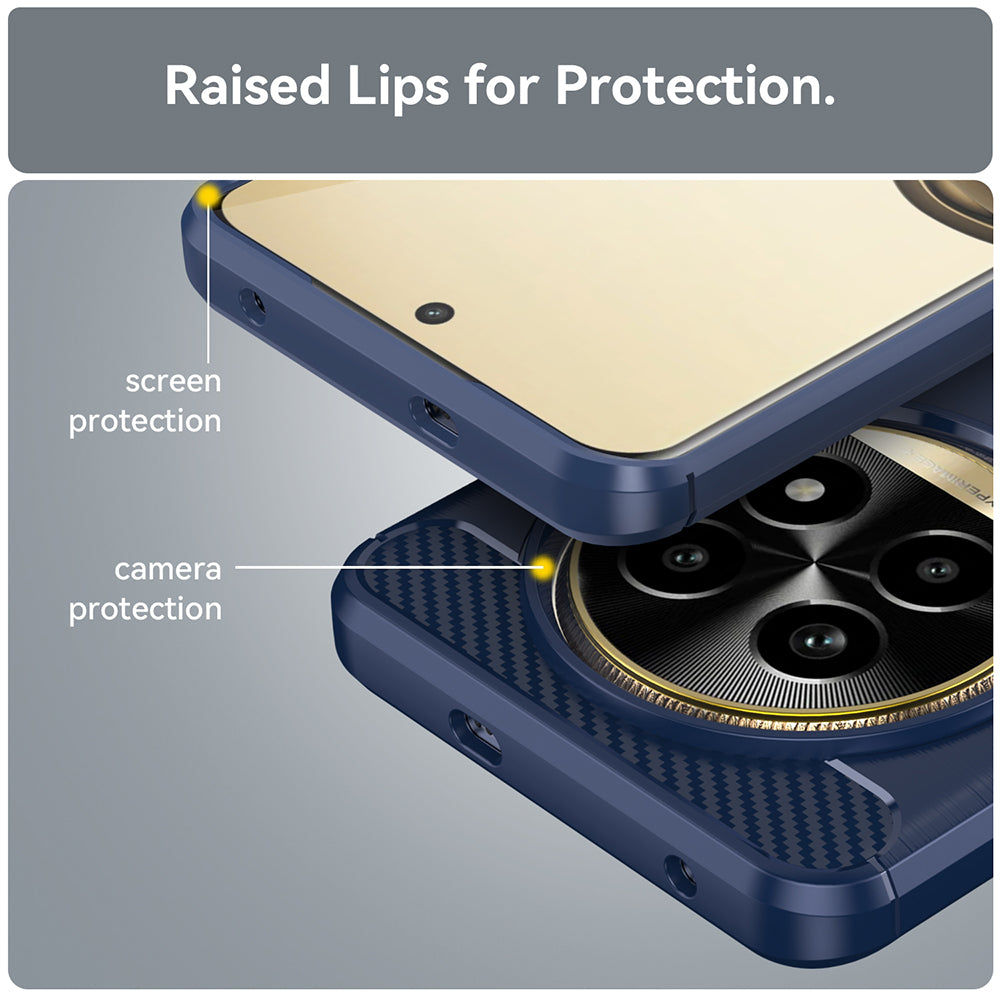 Capa para Realme 13 Pro / 13 Pro+, Techsuit, Carbono, Azul