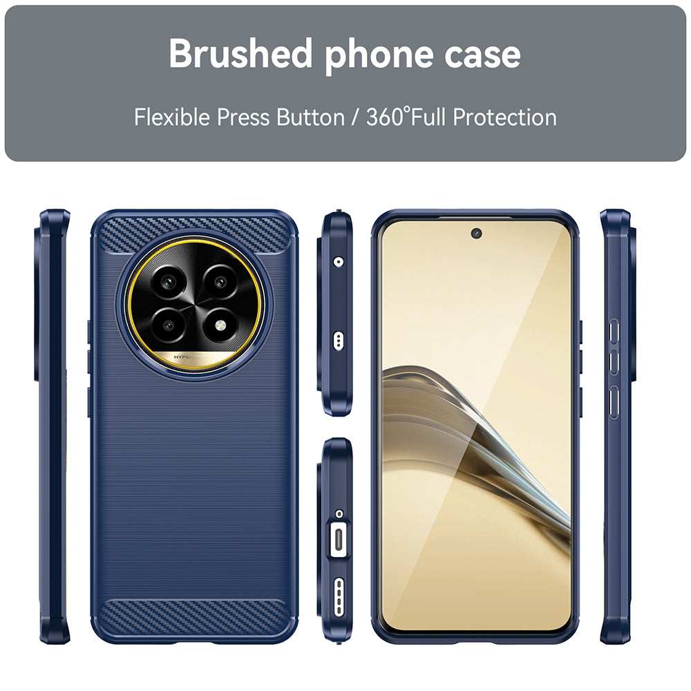 Capa para Realme 13 Pro / 13 Pro+, Techsuit, Carbono, Azul