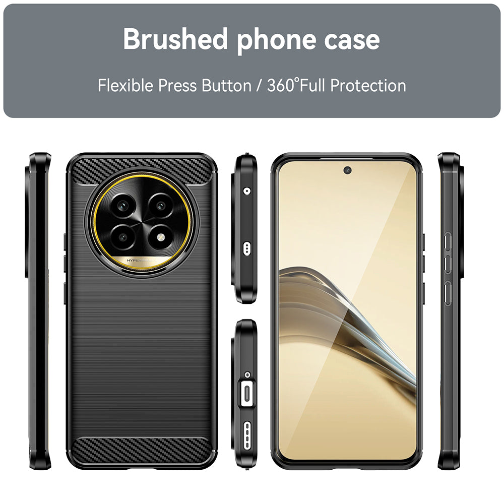 Capa para Realme 13 Pro / 13 Pro+, Techsuit, Carbono, Preta