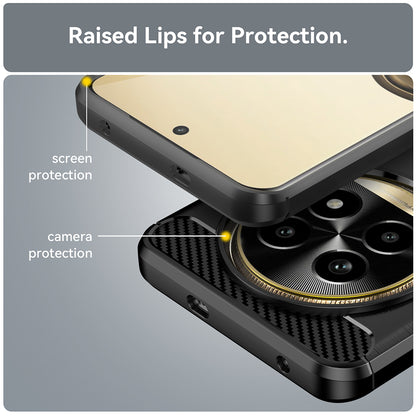 Capa para Realme 13 Pro / 13 Pro+, Techsuit, Carbono, Preta