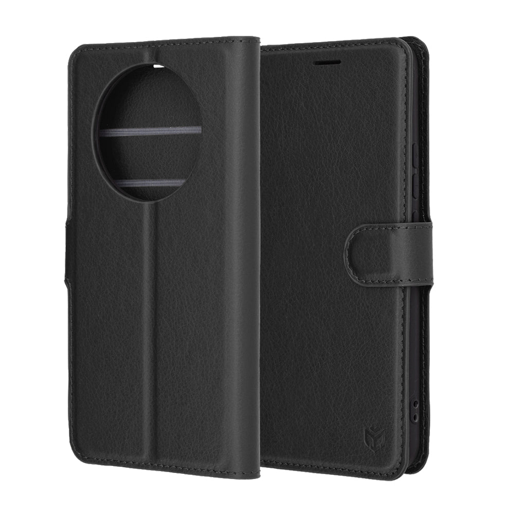 Capa para Realme 14 Pro+, Techsuit, Leather Folio, Preta