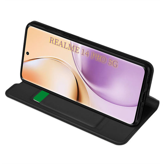 Capa para Realme 14 Pro, Techsuit, Magskin Book, Preta