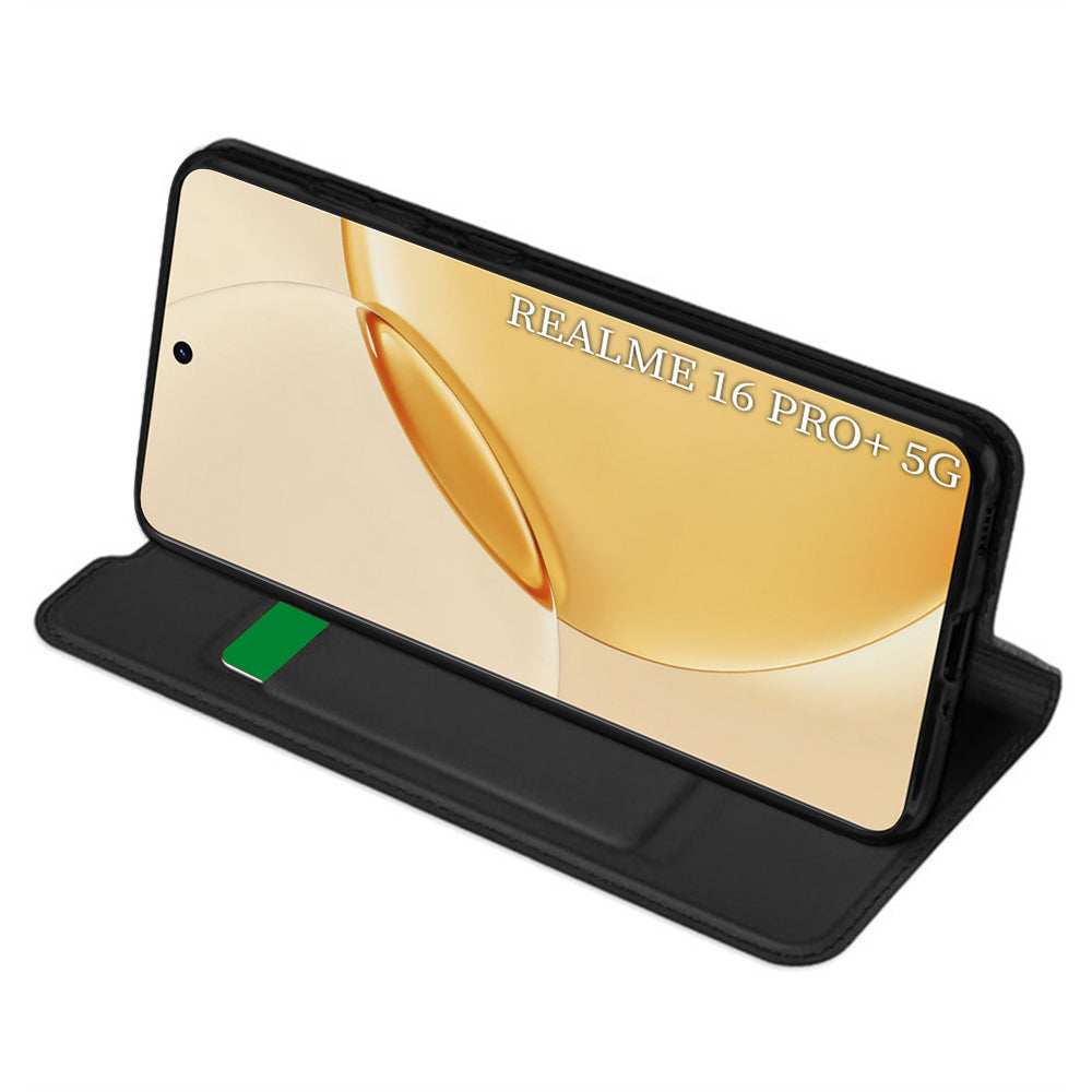 Capa para Realme 16 Pro+, Techsuit, Magskin Book, Preta