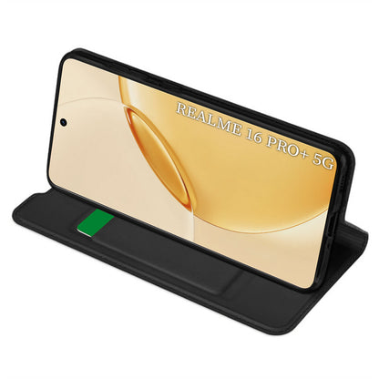 Capa para Realme 16 Pro+, Techsuit, Magskin Book, Preta
