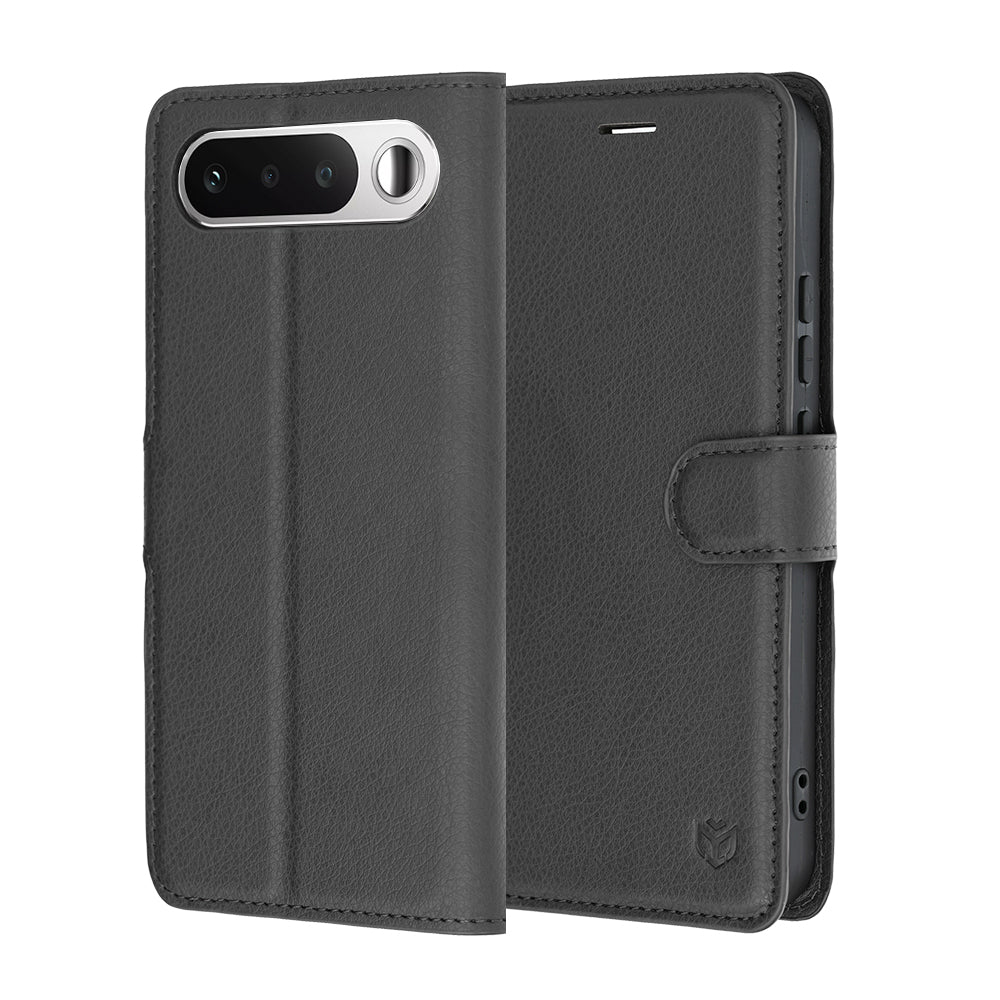 Capa para Realme 16, Techsuit, Leather Folio, Preta