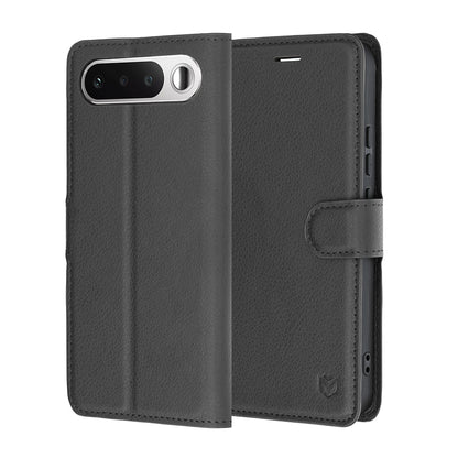 Capa para Realme 16, Techsuit, Leather Folio, Preta