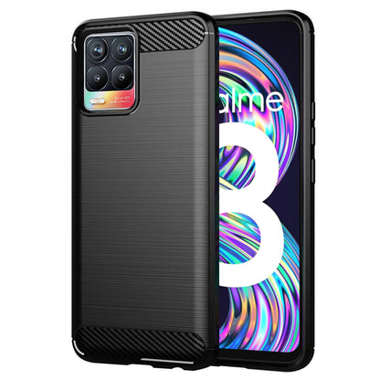 Capa para Realme 8 Pro / 8, Techsuit, Carbono, Preta