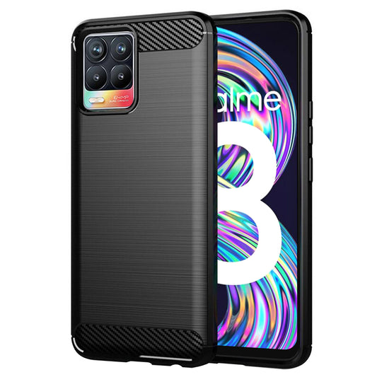 Capa para Realme 8 Pro / 8, Techsuit, Carbono, Preta