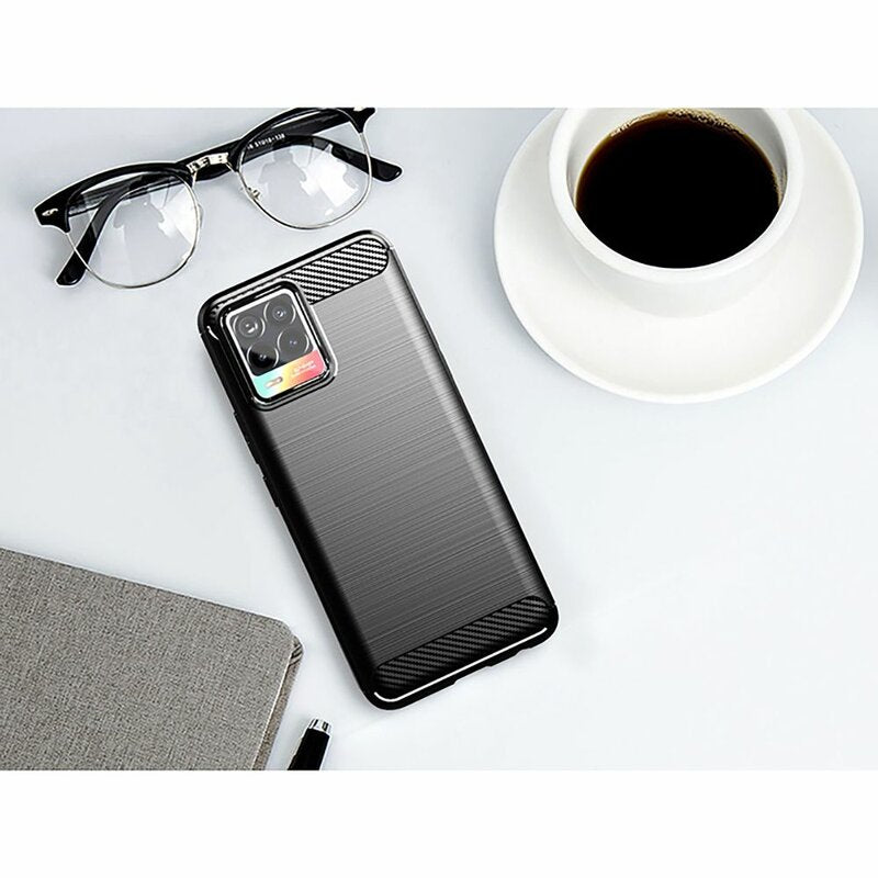 Capa para Realme 8 Pro / 8, Techsuit, Carbono, Preta