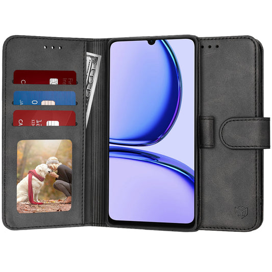 Capa para Realme C53, Techsuit, Diary Book, Preta