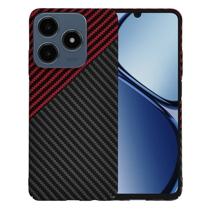 Capa para Realme C63 / C61, Techsuit, Carbonite FiberShell, Preto Vermelho