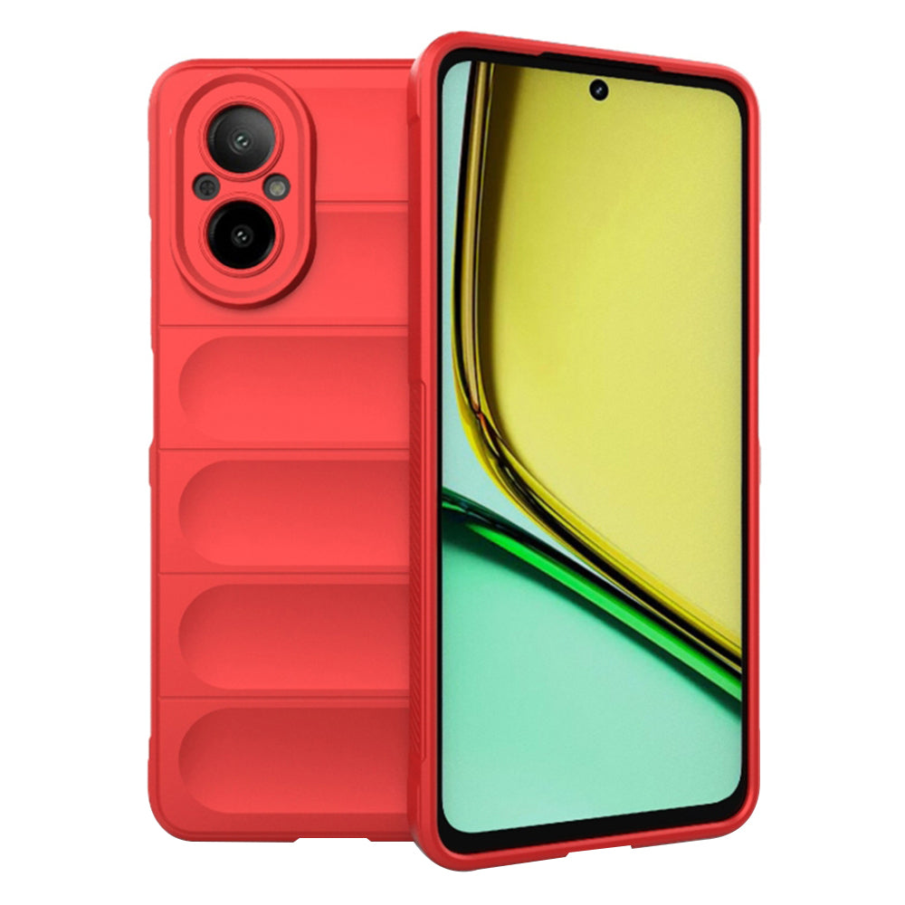 Capa para Realme C67 4G, Techsuit, Magic Shield, Vermelha