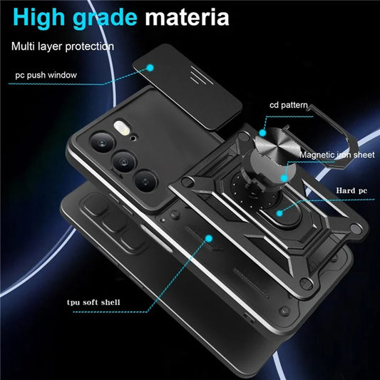 Capa para Realme C75 5G / 14x, Techsuit, CamShield, Preta