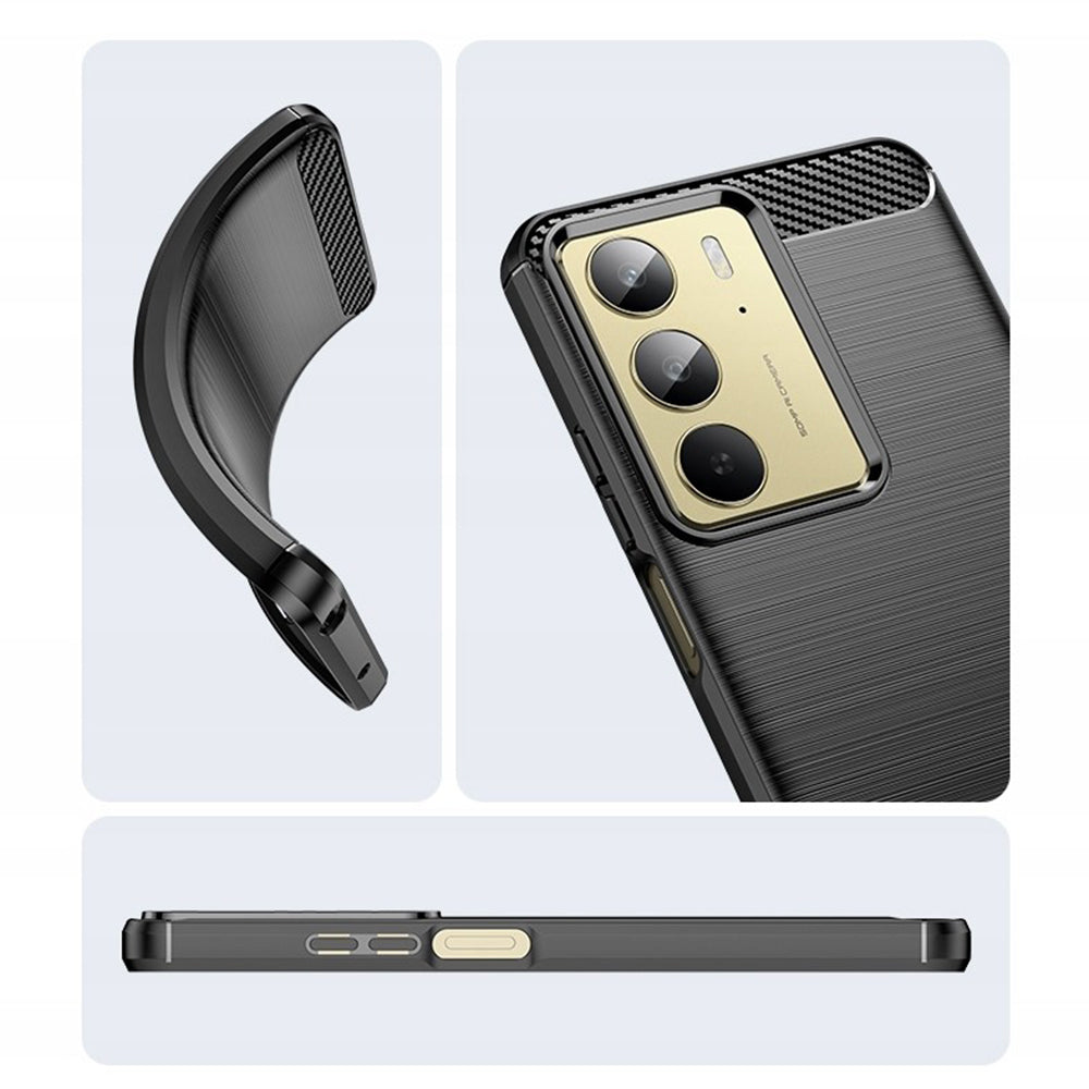 Capa para Realme C75 5G / 14x, Techsuit, Carbono, Preta