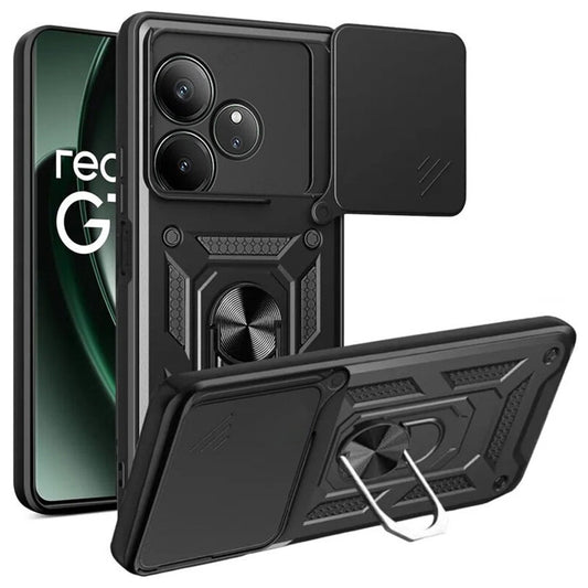 Capa para Realme GT 6T / GT 6, Techsuit, CamShield, Preta