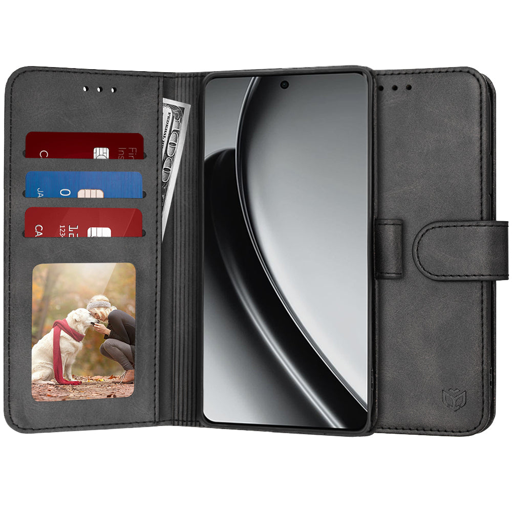 Capa para Realme GT 6T / GT 6, Techsuit, Diary Book, Preta