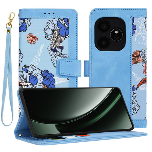 Capa para Realme GT 6T / GT 6, Techsuit, FlipCraft, Azul