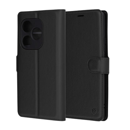 Capa para Realme GT 6T / GT 6, Techsuit, Leather Folio, Preta