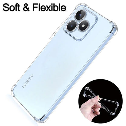 Case for Realme Note 50 / C51, Techsuit, Shockproof Clear, Transparent