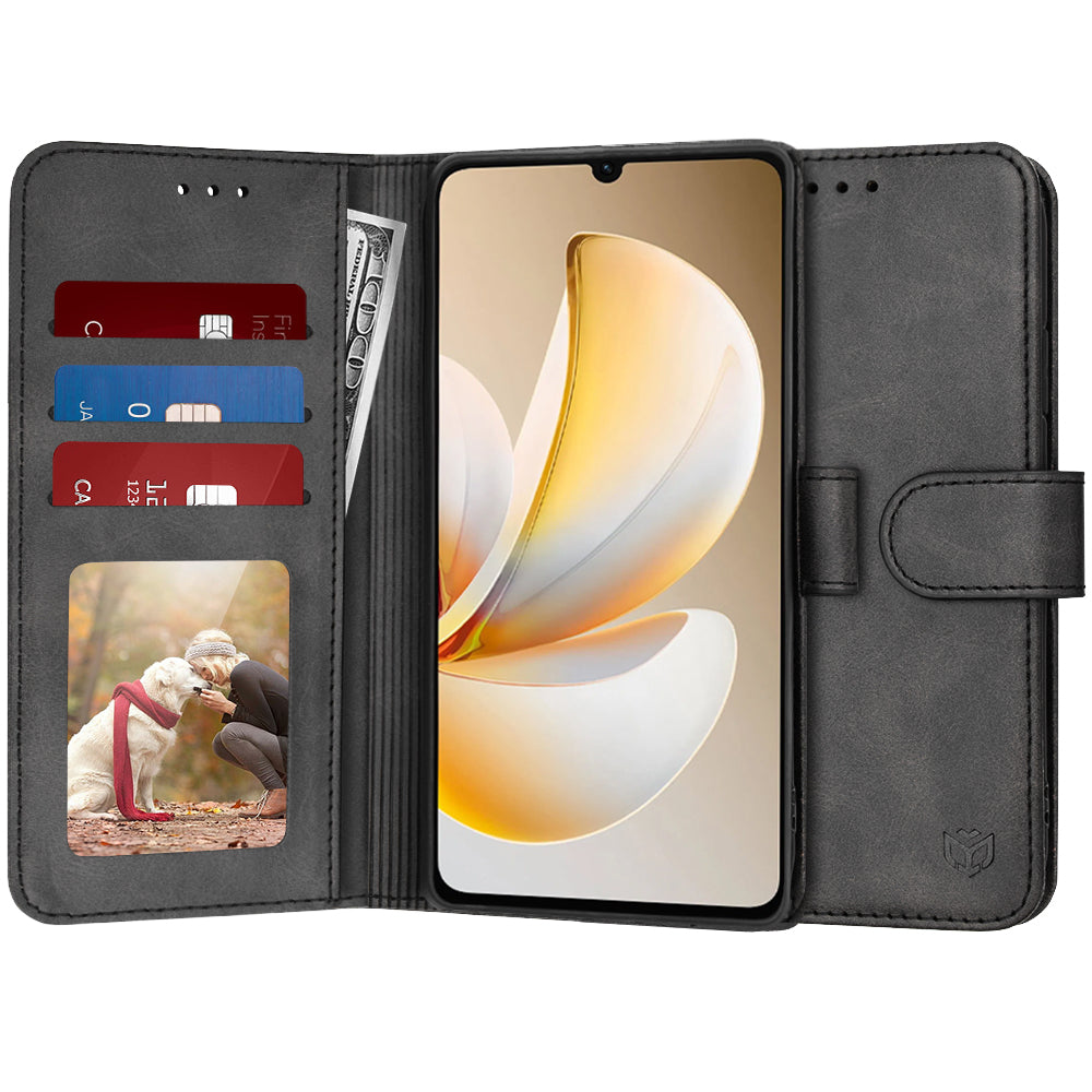 Capa para Realme Note 70T, Techsuit, Diary Book, Preta